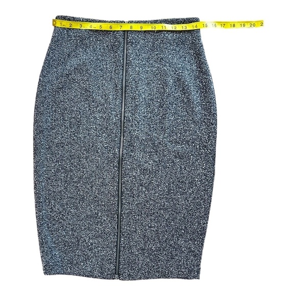 Halogen Stretchy Soft Comfy Work Pencil Skirt w Front Zipper - Dark Gray - Picture 6 of 6
